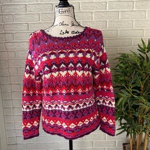 GAP Multicolor Crew Neck Sweater